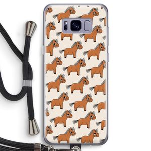 Pony: Samsung Galaxy S8 Transparant Hoesje met koord