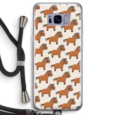 Pony: Samsung Galaxy S8 Transparant Hoesje met koord