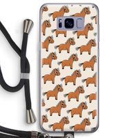 Pony: Samsung Galaxy S8 Transparant Hoesje met koord
