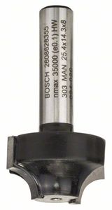 Bosch Accessoires Profielfrees E 8 mm, R1 6,3 mm, D 25,4 mm, L 14,3 mm, G 46 mm 1st - 2608628355