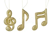 Kerstornament Muzieknoot Assorti 1st Kerstornament Muzieknoot Assorti 1st