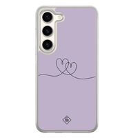 Samsung Galaxy S23 hybride hoesje - Hart lila