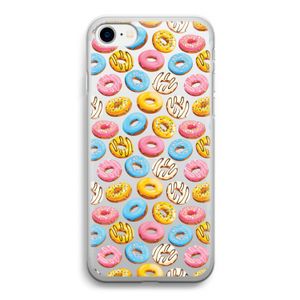 Pink donuts: iPhone SE 2020 Transparant Hoesje