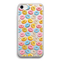 Pink donuts: iPhone SE 2020 Transparant Hoesje