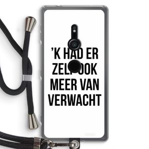 Meer verwacht: Sony Xperia XZ2 Transparant Hoesje met koord