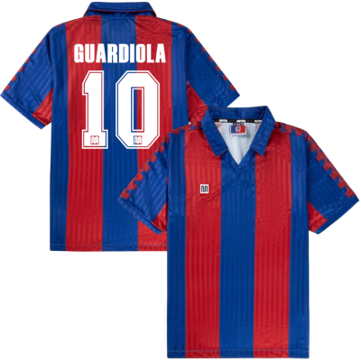 Meyba - Barcelona Retro Voetbalshirt 1989-1992 + Guardiola 10