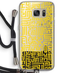 Majorelle Blue Print: Samsung Galaxy S7 Transparant Hoesje met koord