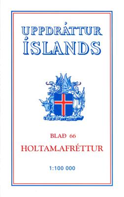 Wandelkaart - Topografische kaart 66 Atlaskort Holtam Afrettur | Ferdakort