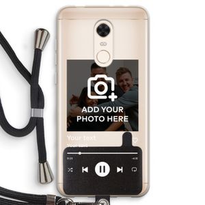Music Player: Xiaomi Redmi 5 Transparant Hoesje met koord