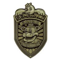 Five Nights at Freddy´s Replica Security Badge Antique Brass Edition Five Nights at Freddy´s Replica Security Badge Antique Brass Edition
