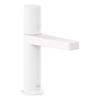 Wastafelkraan Tres Project | Opbouw | Mengkraan | Standaard model | 1-knop | Rond | Wit mat