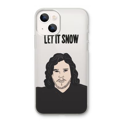 Let It Snow: iPhone 13 mini Transparant Hoesje