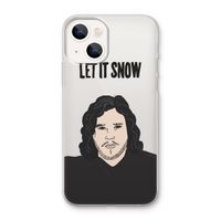 Let It Snow: iPhone 13 mini Transparant Hoesje