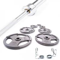 Muscle Power Complete Olympische gietijzeren Halterset 120 kg