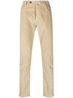 Incotex pantalon slim à patch logo - Tons neutres