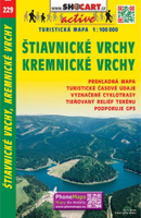Fietskaart 229 Štiavnické vrchy, Kremnické vrchy | Shocart Fietskaart 229 Štiavnické vrchy, Kremnické vrchy | Shocart