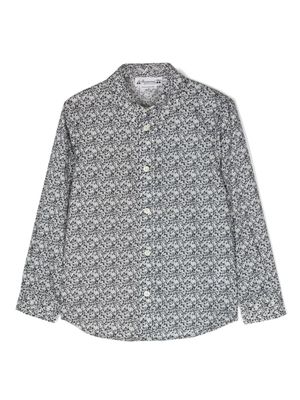 Bonpoint chemise à fleurs - Bleu