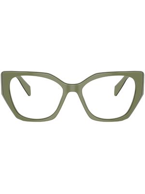 Prada Eyewear lunettes de vue à monture oversize - Vert