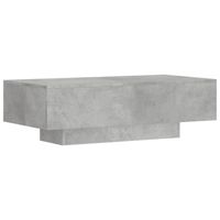 vidaXL Salontafel 100x49,5x31 cm bewerkt hout betongrijs - thumbnail