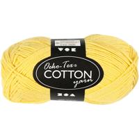 Creativ Company Katoengaren, geel, 50gr, 170m