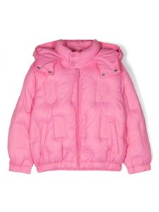 DSQUARED2 KIDS veste matelassée à capuche amovible - Rose