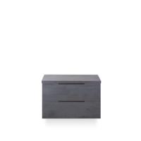 Seville Badmeubelset 80 cm - Wastafel Blad Beton Antraciet Edge greep