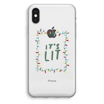 It's Lit: iPhone X Transparant Hoesje