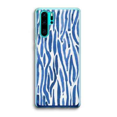 Blauwe nerven: Huawei P30 Pro Transparant Hoesje