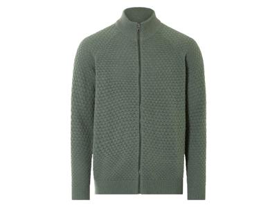 LIVERGY Gebreide heren trui (Groen, M)