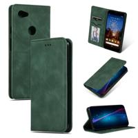 Retro huid voelen Business magnetische horizontale Flip lederen case voor Google pixel 3A XL (Army Green)