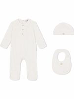 Dolce & Gabbana Kids trousseau de naissance à logo DG Interlock - Blanc - thumbnail