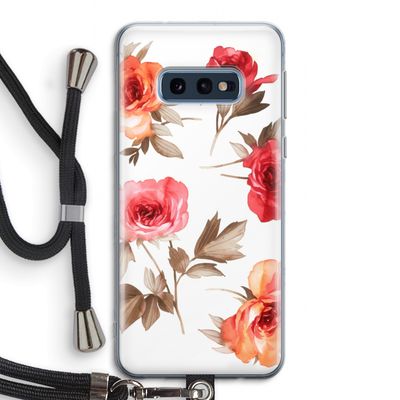 Roosjes: Samsung Galaxy S10e Transparant Hoesje met koord