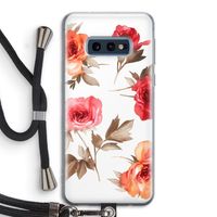 Roosjes: Samsung Galaxy S10e Transparant Hoesje met koord