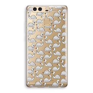 Zwanen: Huawei P9 Transparant Hoesje