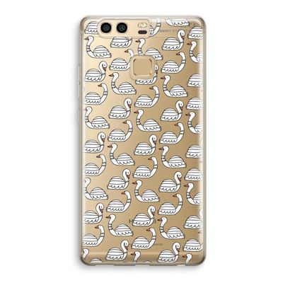 Zwanen: Huawei P9 Transparant Hoesje