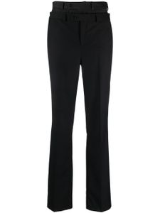 BETTTER pantalon droit à taille double - Noir