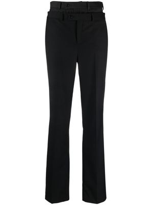 BETTTER pantalon droit à taille double - Noir