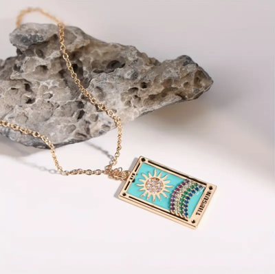 Zon Tarot Kaart Ketting - Spiritualiteit - Spiritueelboek.nl