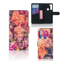 Motorola G8 Power Hoesje Bosje Bloemen - thumbnail