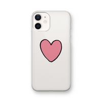 Hartje: iPhone 12 Transparant Hoesje