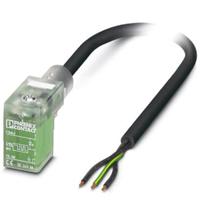 Phoenix Contact SAC-3P- 1,5-PUR/C-1L-R-ES 1401434 Klepstekker met aangegoten kabel Zwart Inhoud: 1 stuk(s)
