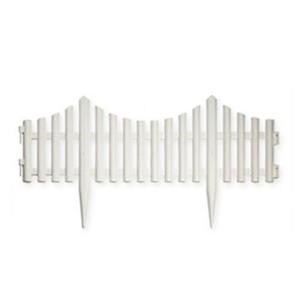 PlasticForte Flexibele borderrand/hekje - 60 cm - wit - kunststof