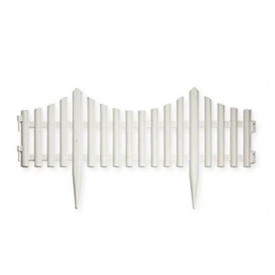 PlasticForte Flexibele borderrand/hekje - 60 cm - wit - kunststof