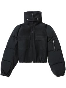 Helmut Lang veste bomber à design hybride - Noir