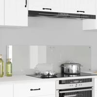 VidaXL Keuken achterwand 2 pcs doorzichtig 70 x 40 cm gehard glas