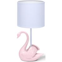 LED Tafellamp Keramiek - Mat Roze - E14 Fitting - 40W Max - Met Snoerschakelaar