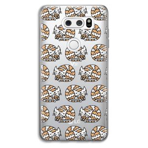 Slapende poes: LG V30 Transparant Hoesje