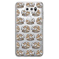 Slapende poes: LG V30 Transparant Hoesje