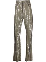 Rick Owens pantalon Bolan Banana à coupe évasée - Gris