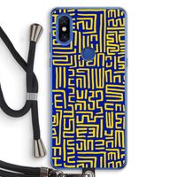 Majorelle Blue Print: Xiaomi Mi Mix 3 Transparant Hoesje met koord